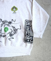 00s POWELL PERALTA Bootleg マルチプリント クルーネックスウェット