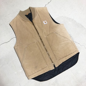 ⊕1980'S CARHARTT BEIGE DUCK VEST