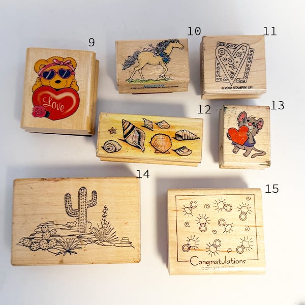 ヴィンテージ ウッドラバー スタンプ（中） 】1990年代から2000年初期