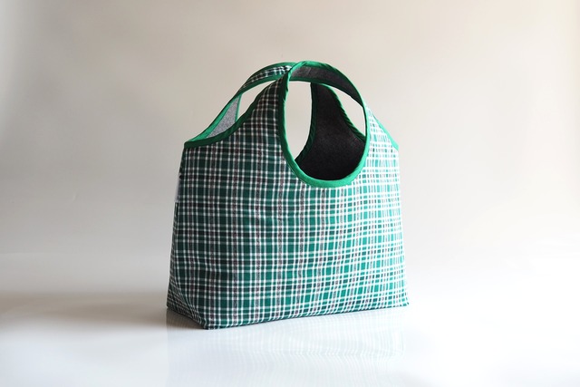 BAG Margarita 【Green Check × recycled felt】