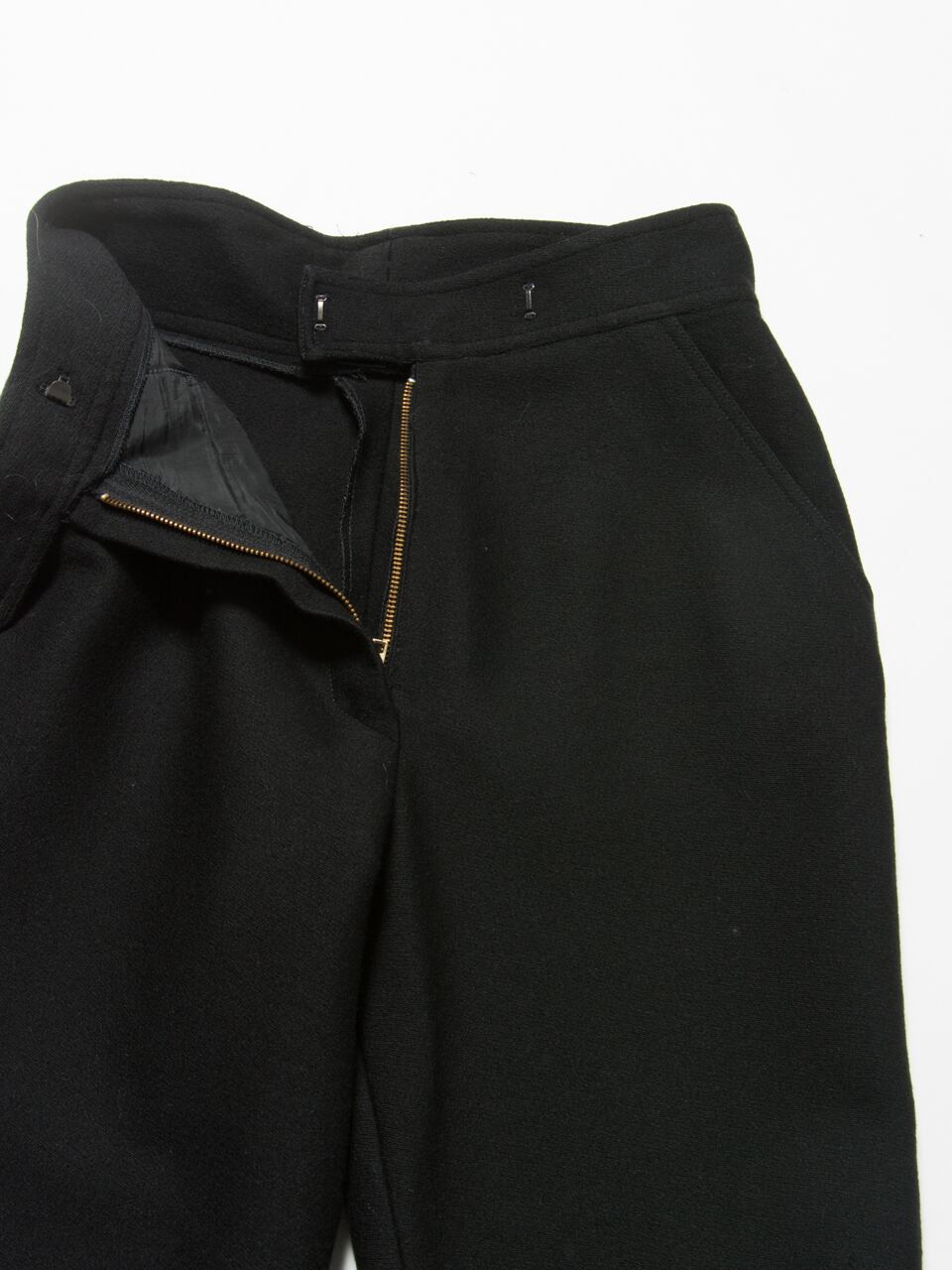 【DONNA KARAN NEWYORK】Made in U.S.A. high waist trousers pants（アメリカ製 ダナキャラン ハイウエストトラウザーズ ウールパンツ) 1d