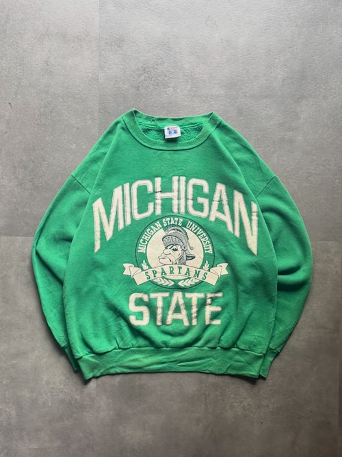 Michigan State Spartans スウェット クルーネック L グリーン AMERICA'S FINEST