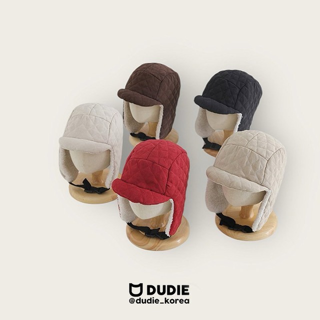 【取寄】dudie|quilted ear cap|キルティング耳付きキャップ|FREE|kids|25 winter