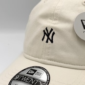 NEW ERA 9TWENTY/920 ウォッシュドコットン Mini Logo ニューヨーク・ヤンキース Khaki/White