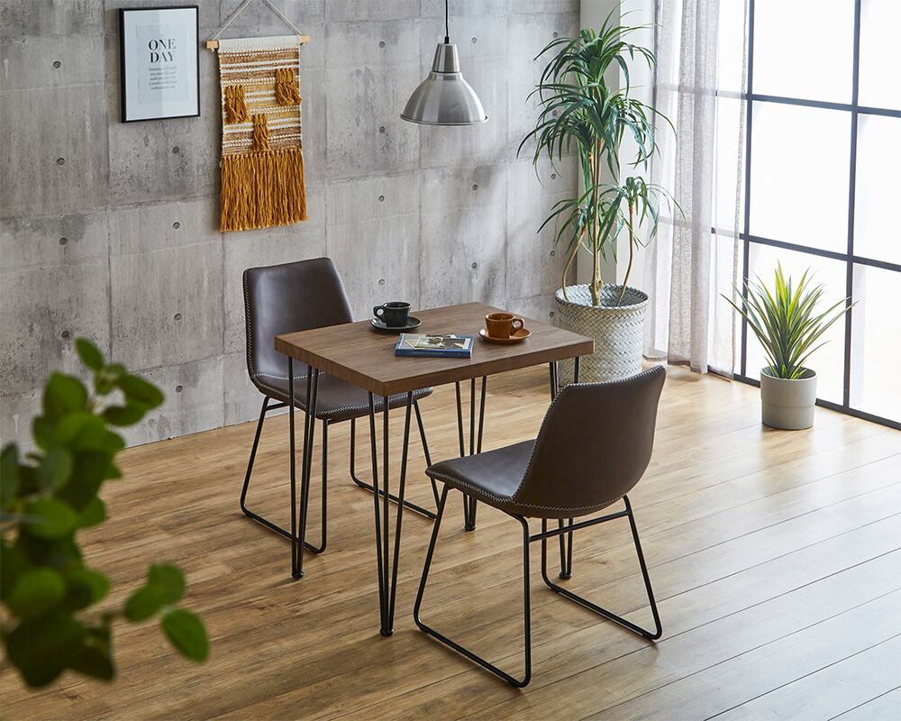 [新品]ヴィンテージレザー調 スクエアチェア SETH 椅子　2脚 楽天市場】ヴィンテージレザー調 スクエアチェア 2脚セット