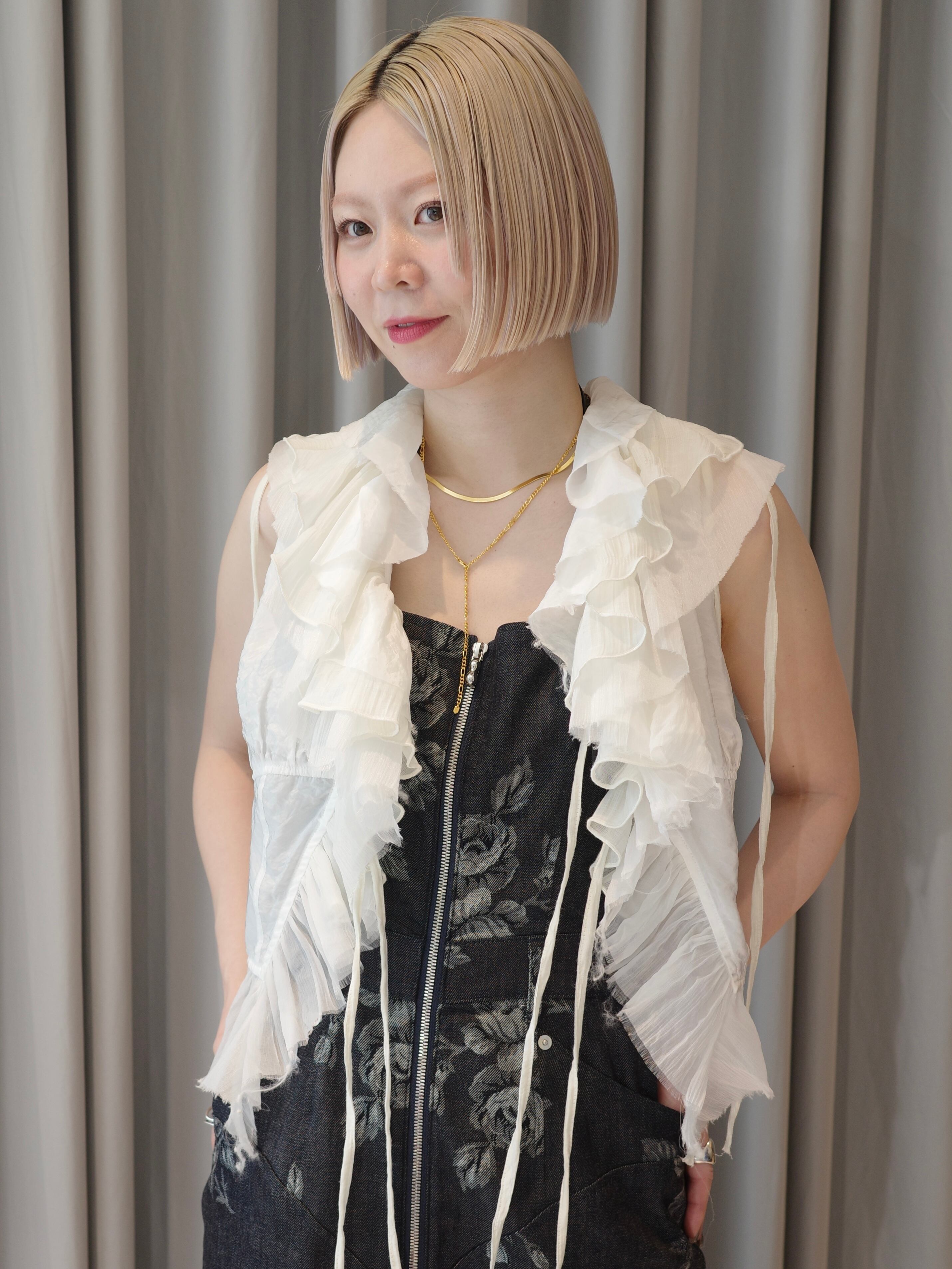 25SS】PRANK PROJECT プランクプロジェクト / Ruffle Frill Blouse