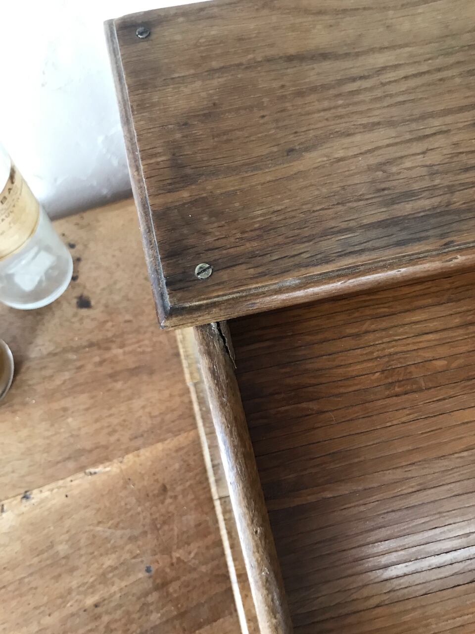 フランス 蛇腹 卓上レターラック 収納ケース ブラウン | Brocante de
