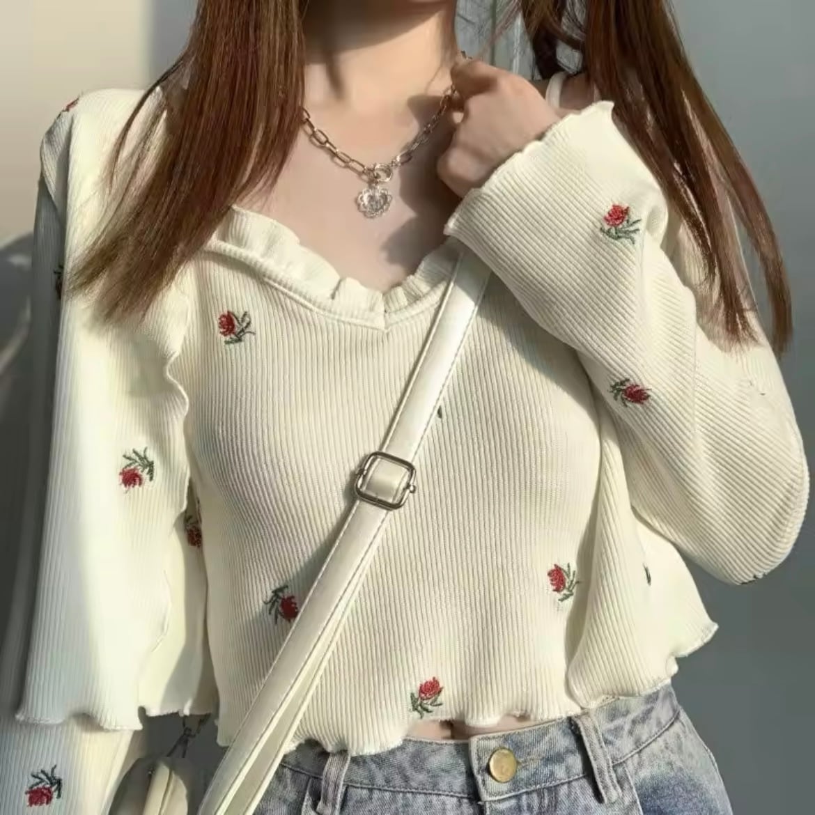 フラワーキャミソール&カーディガン