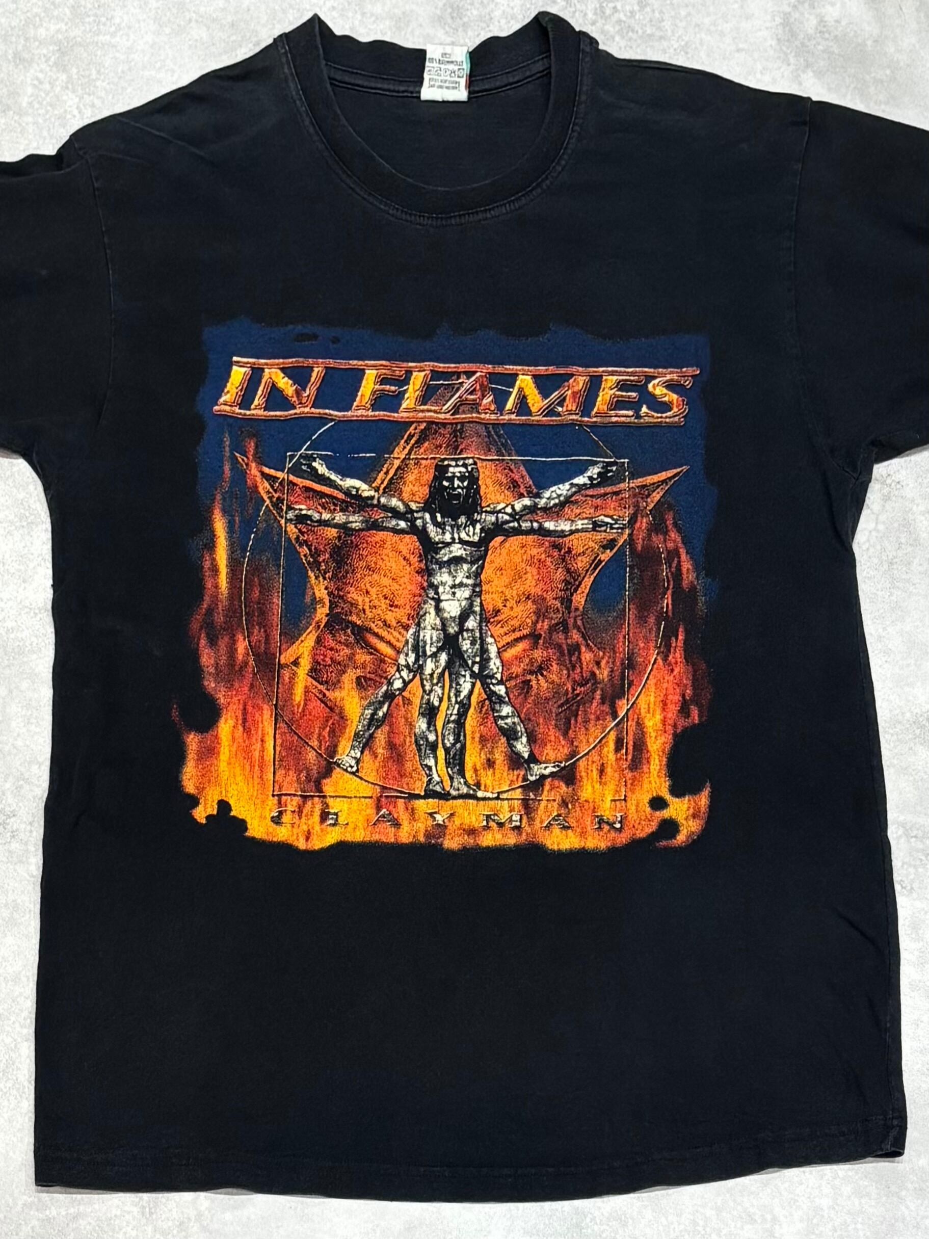 00's IN FLAMES Clayman Tour 2000 LS T-Shirt XL GOOFY イン