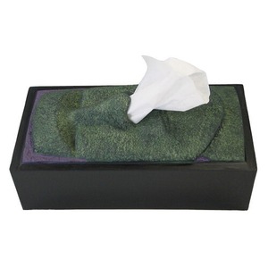 おもしろティッシュケース　フェイス「ブラックモアイ」 Fun Tissue Case Moai Black　ロータリーヒロ