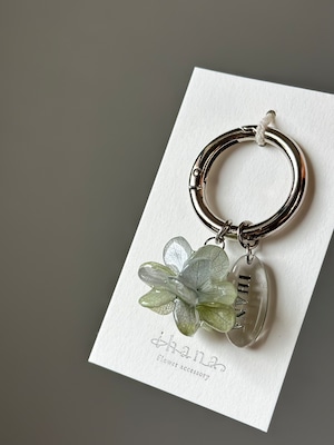 hydrangea keychain【name plate】