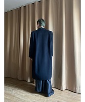 80-90sSTANLEY black long coat-3786-12