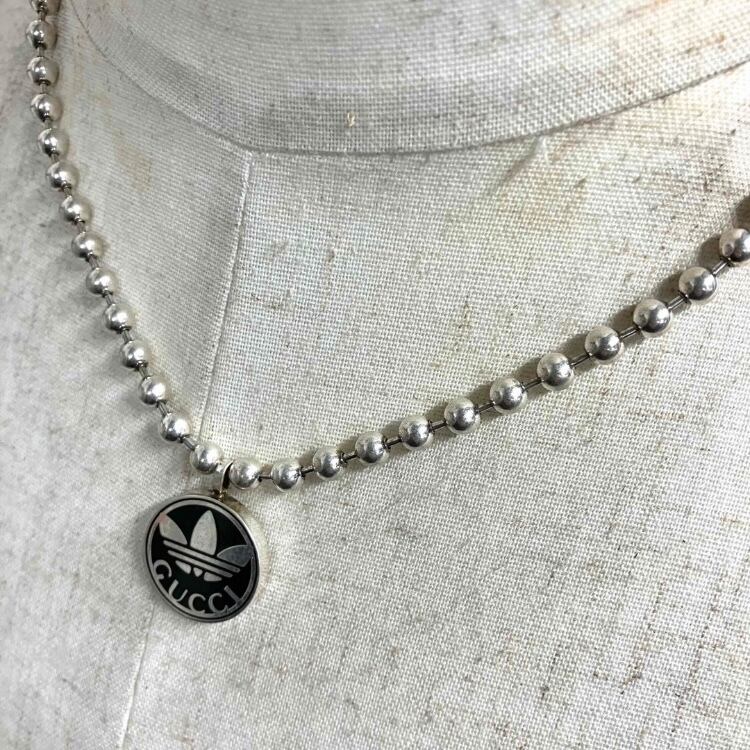 GUCCI×ADIDAS〟SILVER925 TREFOIL TOP DESIGN BALL CHAIN GUCCI×ADIDAS〟SILVER925 TREFOIL TOP DESIGN BALL CHAIN