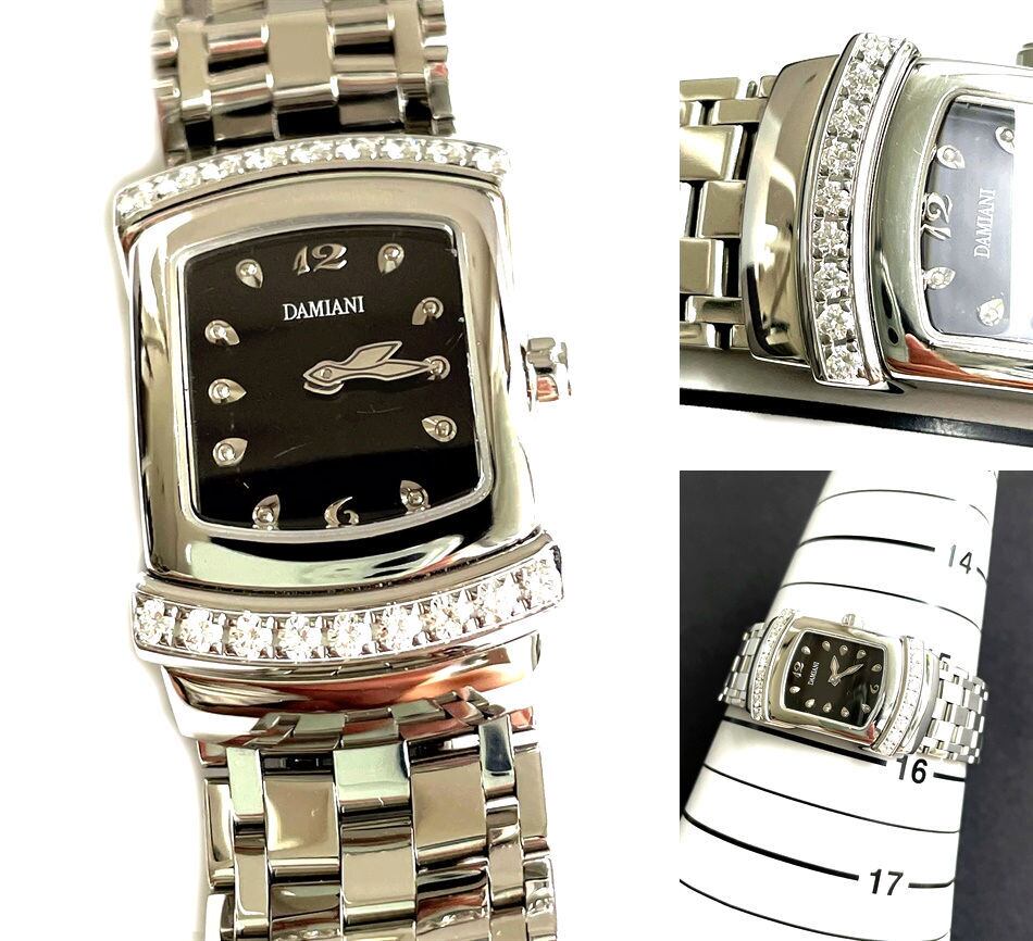 DAMIANI ダミアーニ EGO エゴ ラージメレ 18P ダイヤモンドウォッチ 純正 メレダイヤモンドベゼル 001ct 時計