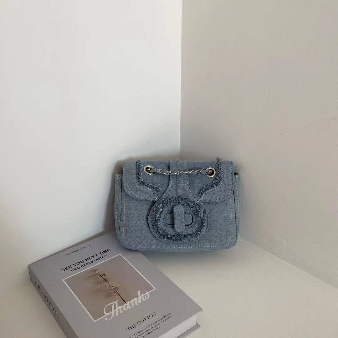 デニムチェーンバッグ  AS075-2023