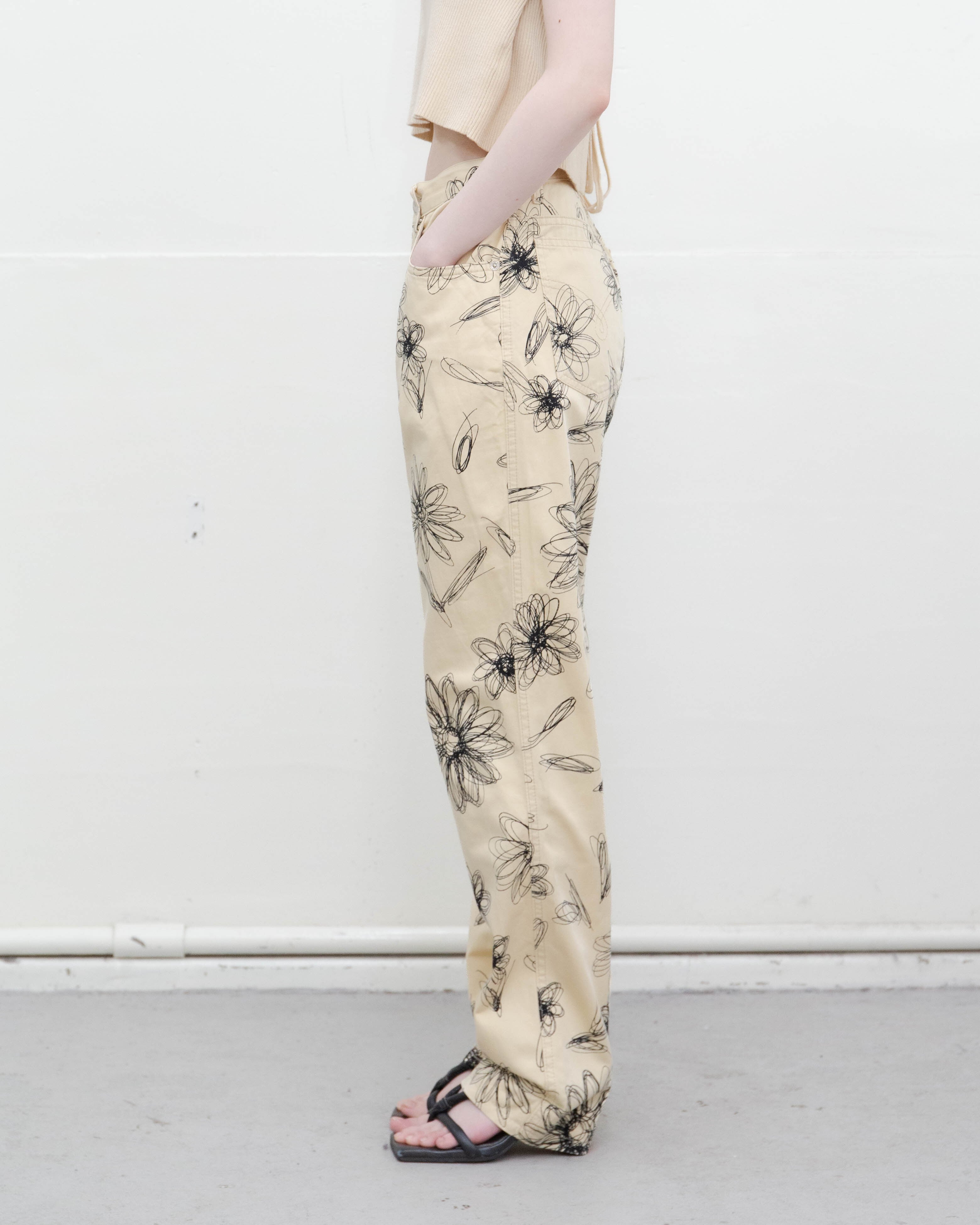 1990-00s MOSCHINO - daisy 5-pocket trousers | LUIK FINN