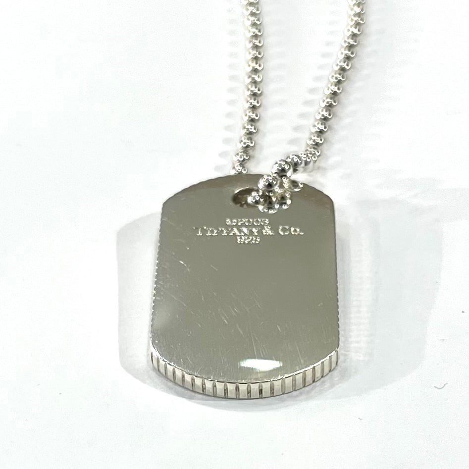 TIFFANY & Co.】ティファニーロゴタグ コインエッジドッグタグ
