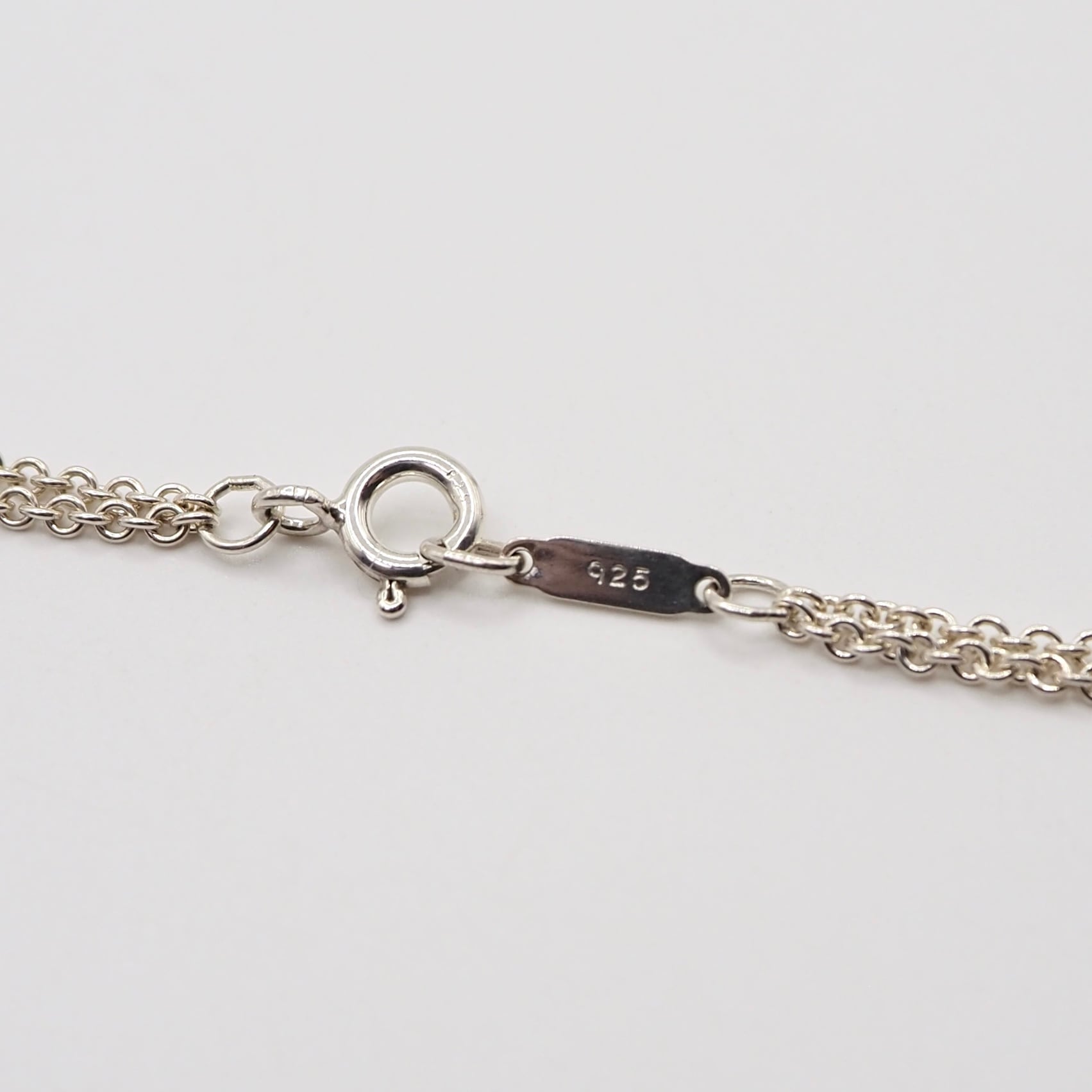 Tiffany&Co. インフィニティダブルチェーンネックレス シルバー925