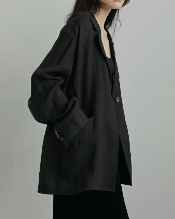 ànuke アンヌーク anuke 秋冬 Linen Sheer Jacket リネンシアー
