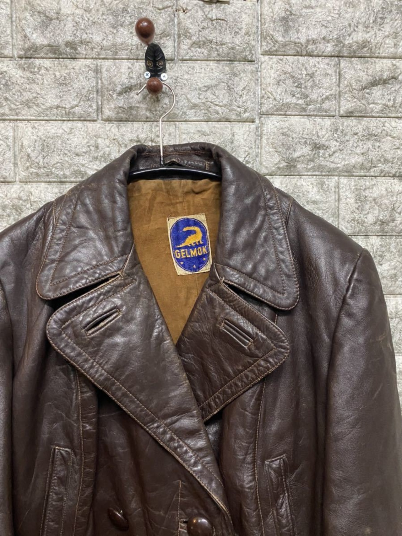 1940s GERMANY Vintage WWⅡ Germok レザーライダース ジャケット 