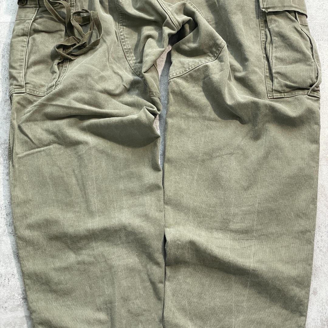 70-80s ドイツ軍 実物 モールスキン フィールドパンツ w40 | ib2