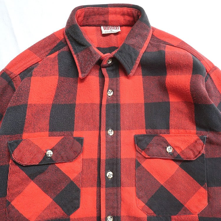 古着 90年代 Winston ネルシャツ フランネル 長袖シャツ バッファロー