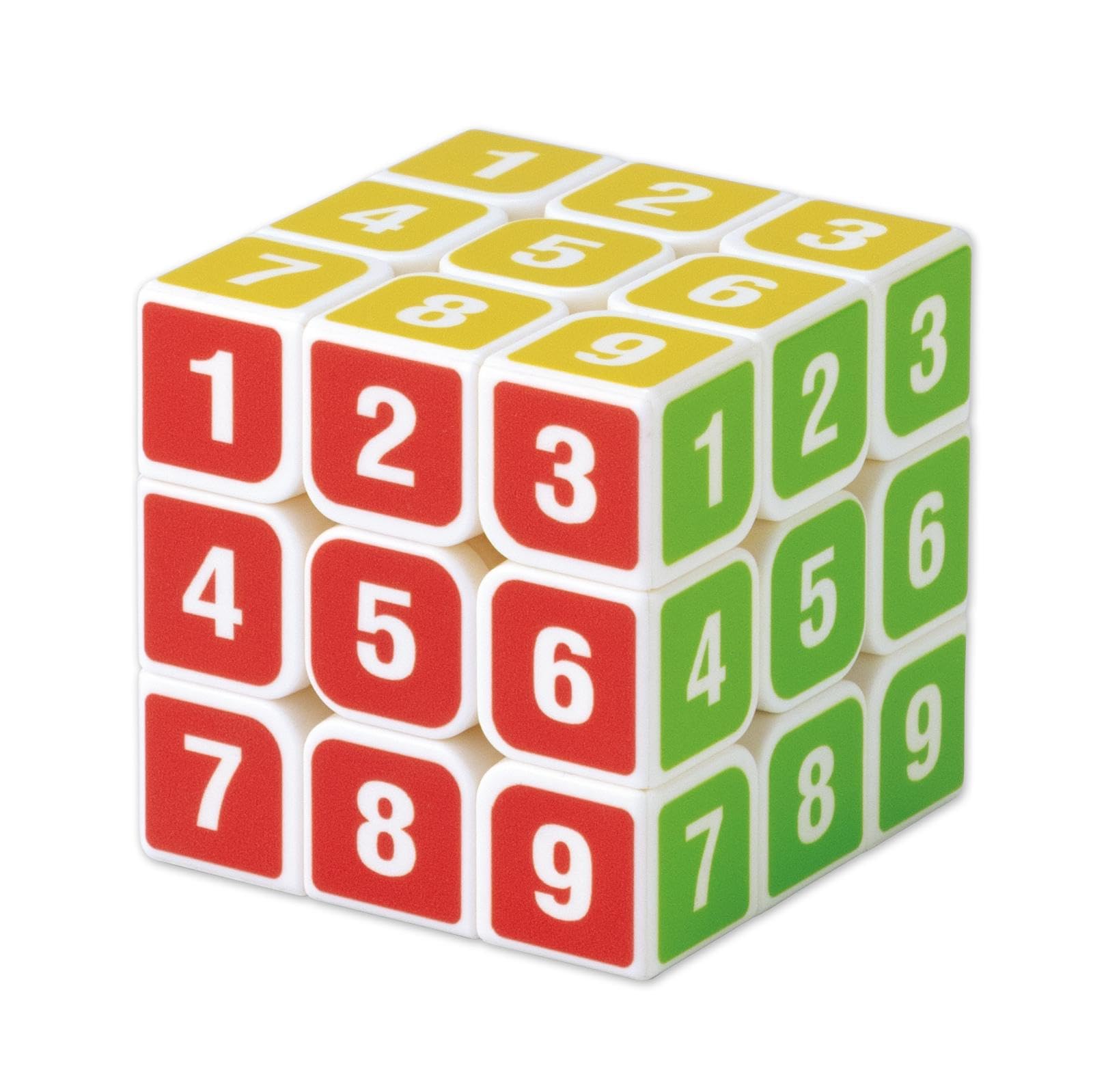 特価】コモライフ 回転キューブ 数字柄 パズル 立体 キューブ 脳トレ