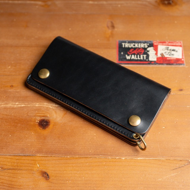 【Additive and Line】Tracker Wallet TW-004 Maryam Horse Butt 3層 トラッカーウォレット ロング 馬革 茶芯黒 ⑩