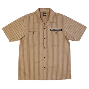 Stripe Work Shirt [ocher / black]