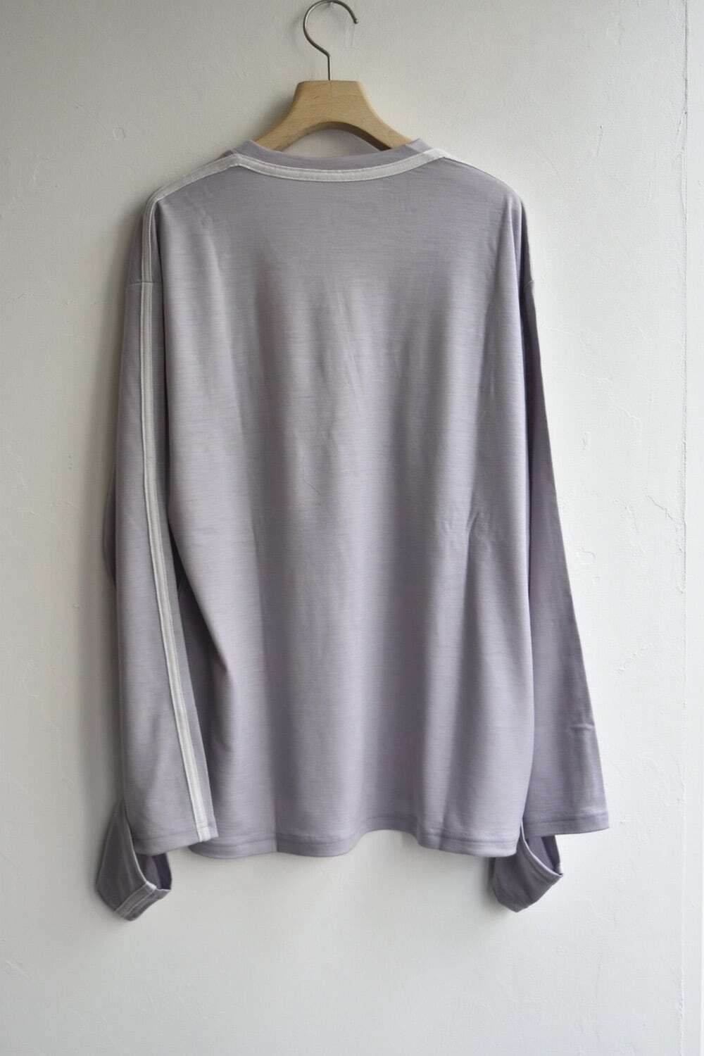 BUDO(ブドー) Merino Wool Long Cut Sleeve mauve | play field mountain