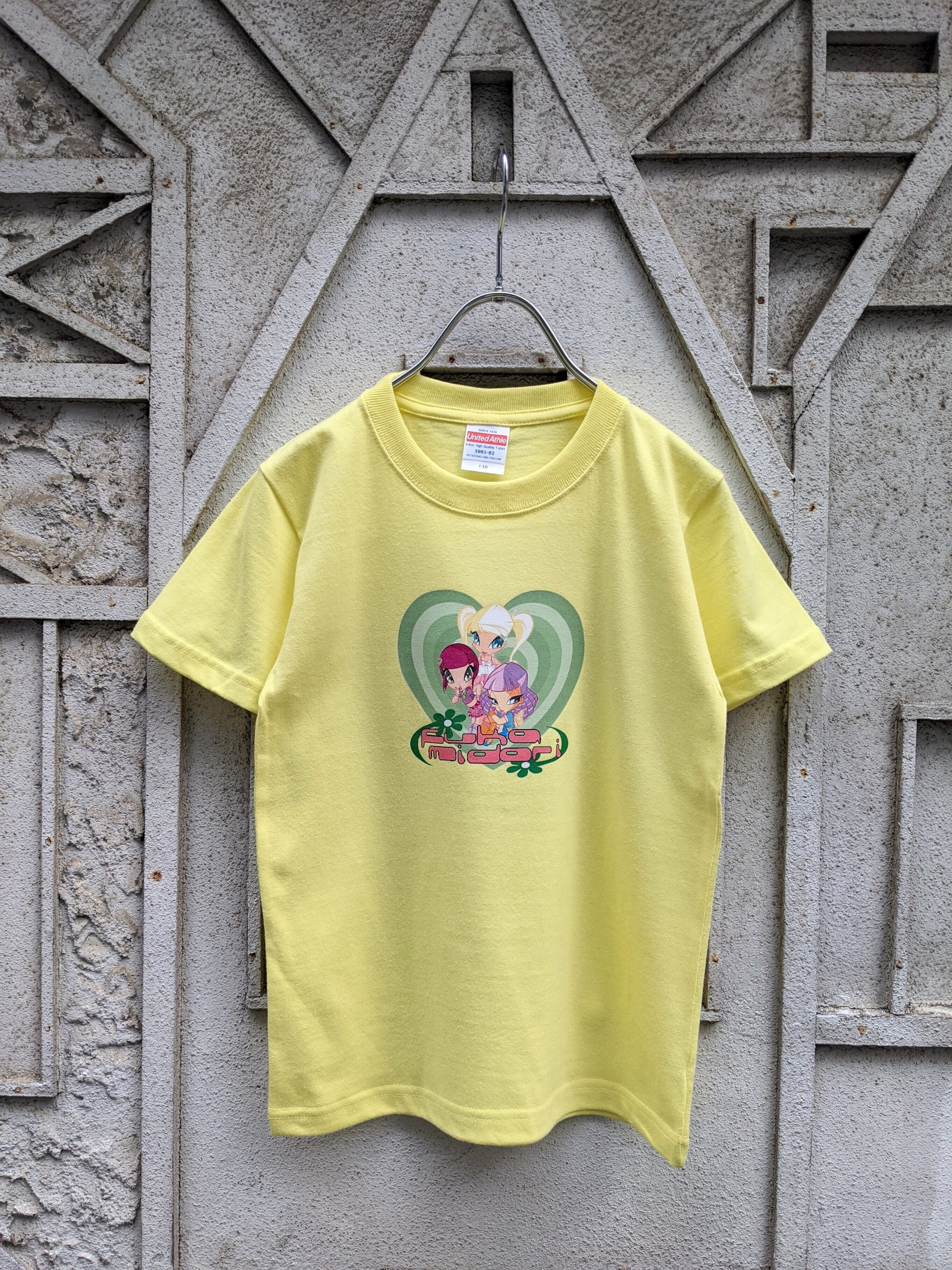 "深緑" original GAL print tee / LEMON