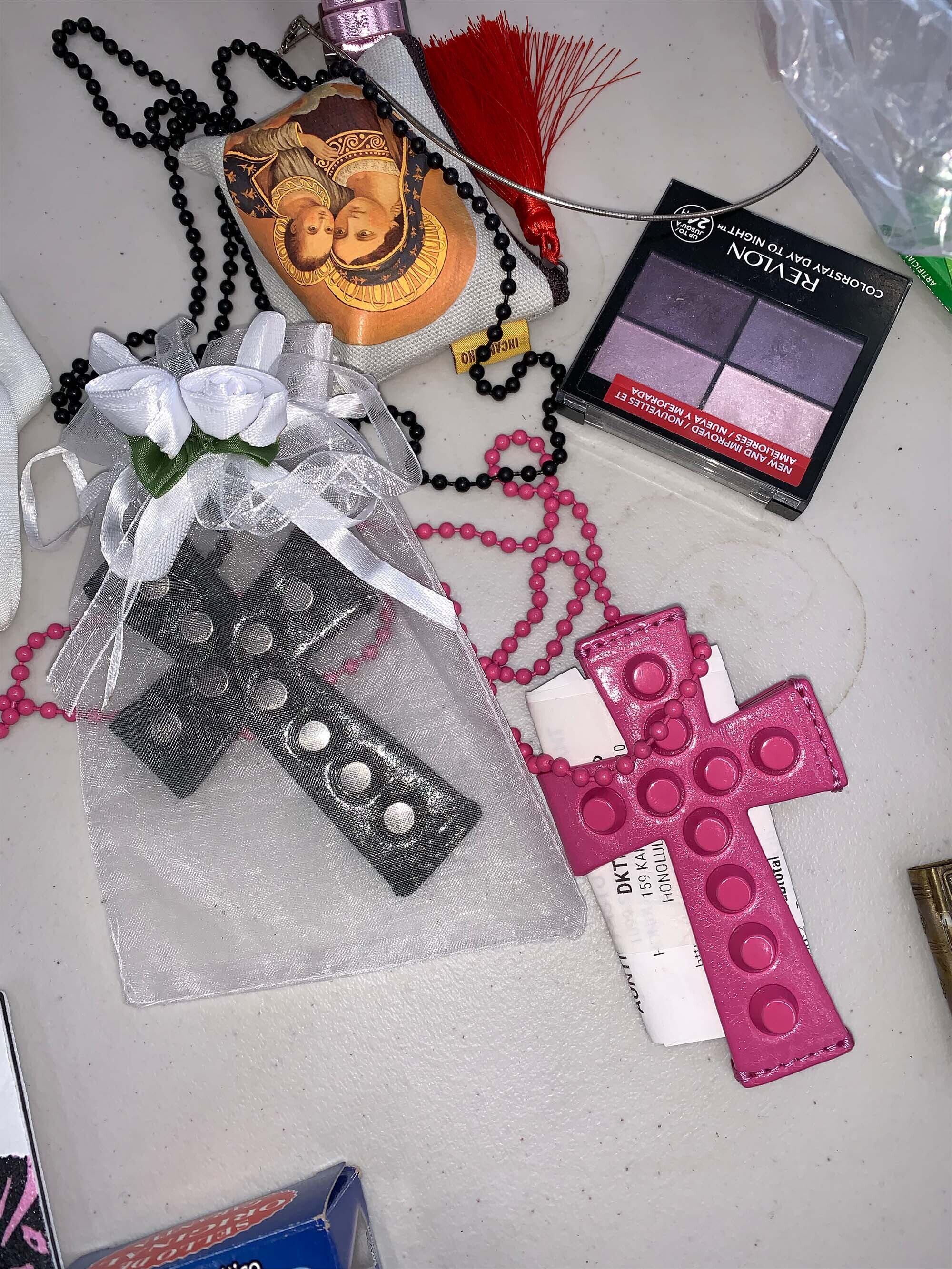 SCULPTOR] Cross Stud Strap Wallet Pink 正規品 韓国ブランド 韓国