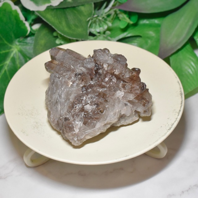 《虹入り》スモーキークォーツ ミニ クラスター ブラジル・ミナスジェライス州産 MSG11