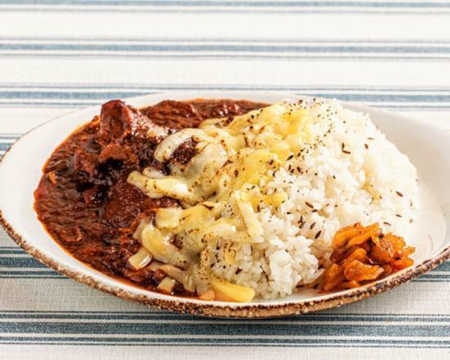 チーズトッピング　スパイスチキンカレー