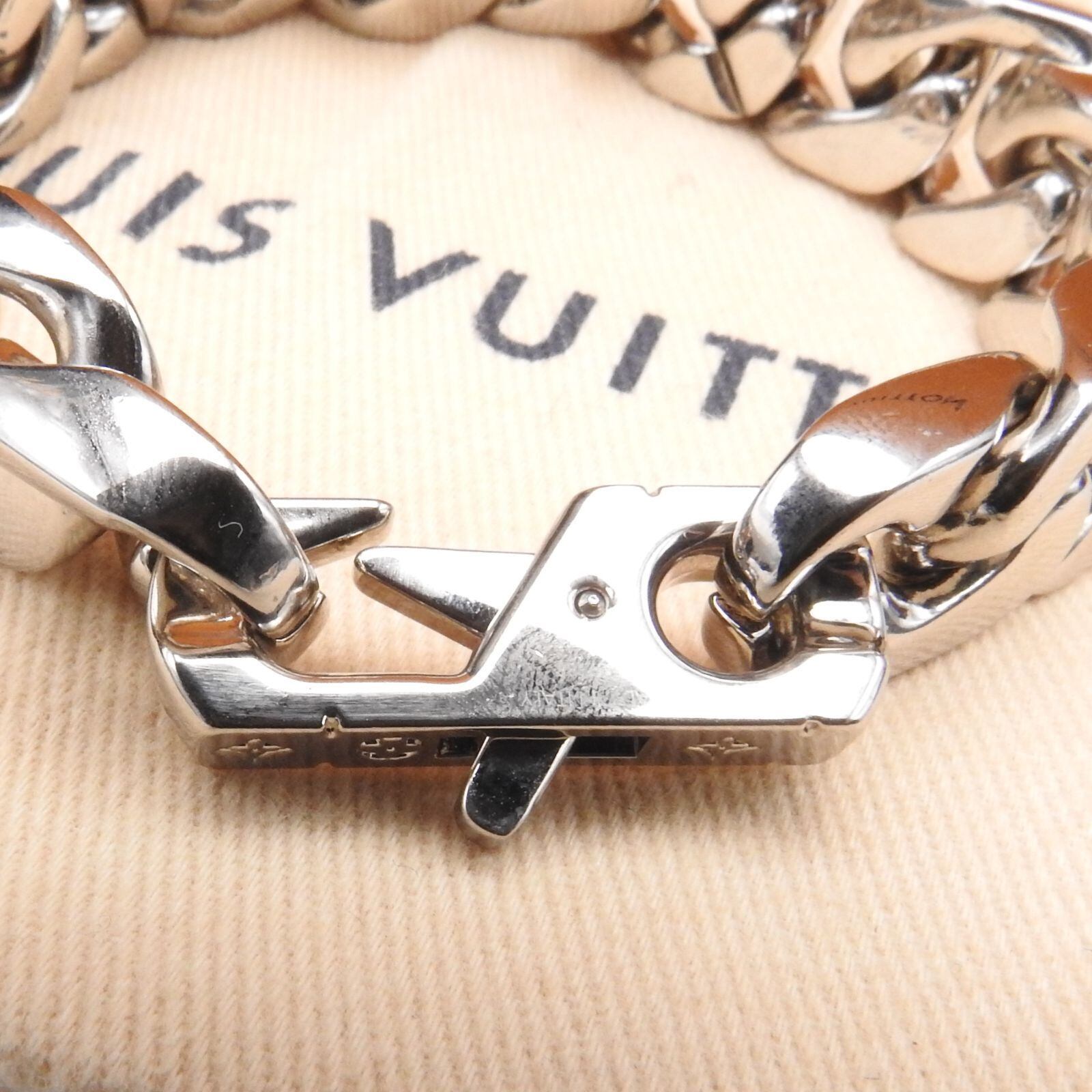 LOUIS VUITTON ルイ・ヴィトン チェーンブレスレット シルバー 箱付 箱 