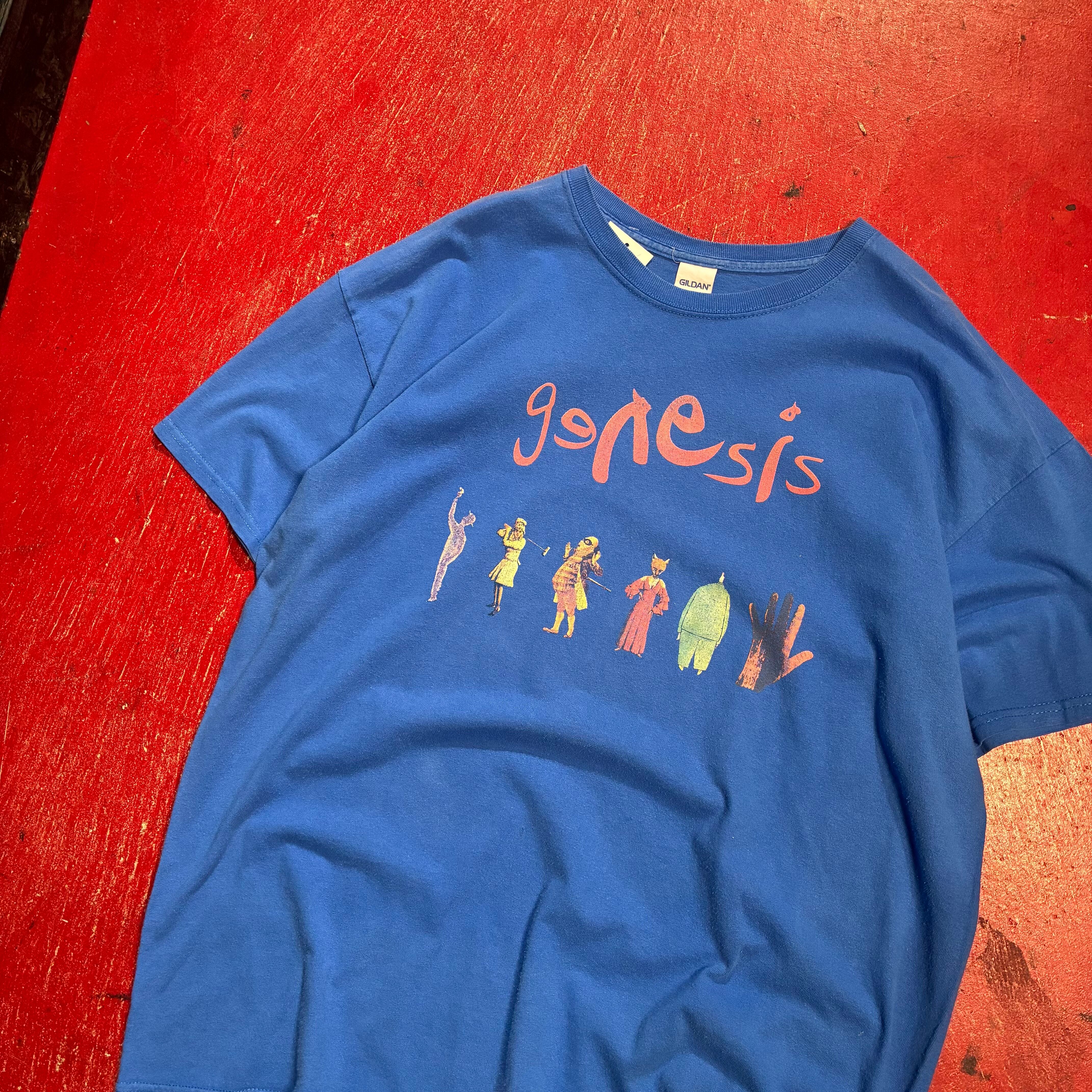 Genesis バンドTシャツ ジェネシス 青 ブルー GILDAN XL | 古着屋 the moon