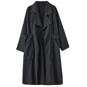 オーバーサイズ ロング トレンチ コート  00285