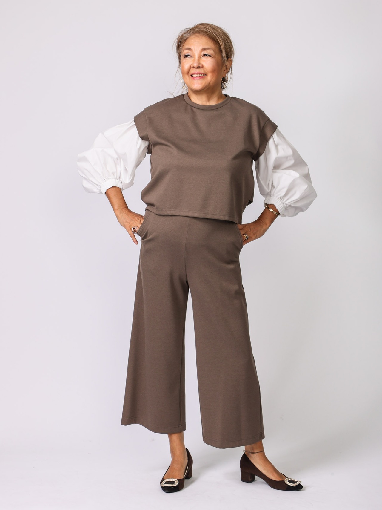 Mylanka(ポンチガウチョパンツ）