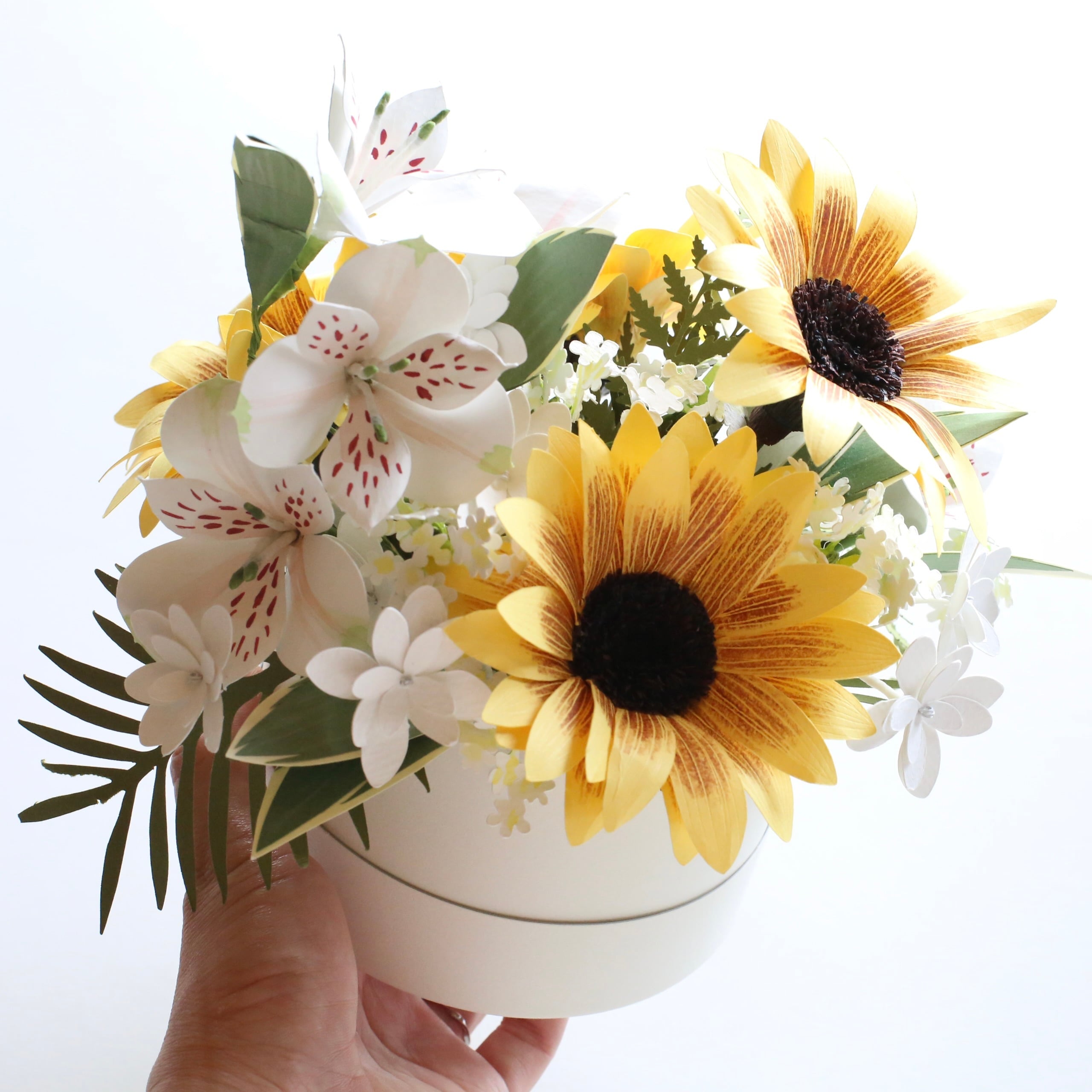 紙の花|ひまわりのアレンジメント