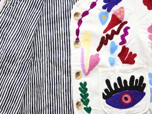 ＜PHET AND PLOY＞SUZANI JACKET スザニ ジャケット（black strip）