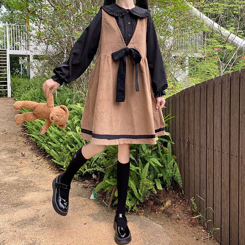 スカート スプリングカラードレス レディース リボン 大人ガーリー スウィート キュート カジュアル 春物 萌量不足17250334598