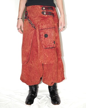 Vintage ethnic design layered super buggy sarouel pants "made in Nepal"