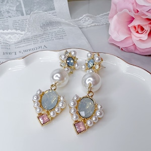 【即日発送】Blue Princess Earrings ＊ AC-2