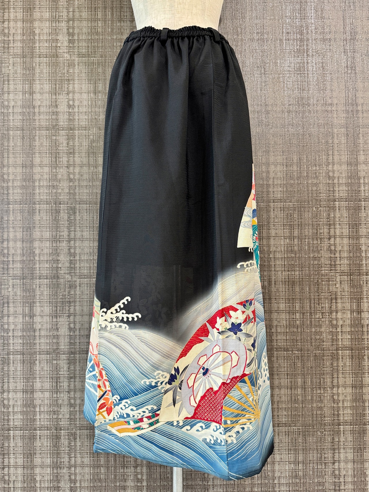 See-through long skirt 681(夏用着物)