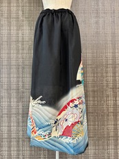 See-through long skirt 681(夏用着物)