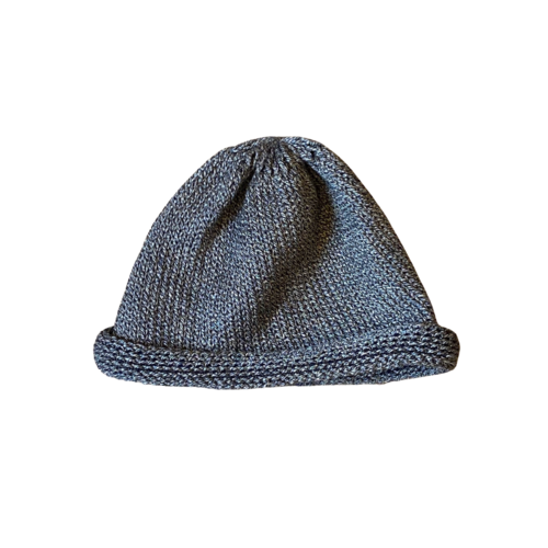 ENDS and MEANS ／ Roll Up Knit Cap【 Mix Black 】