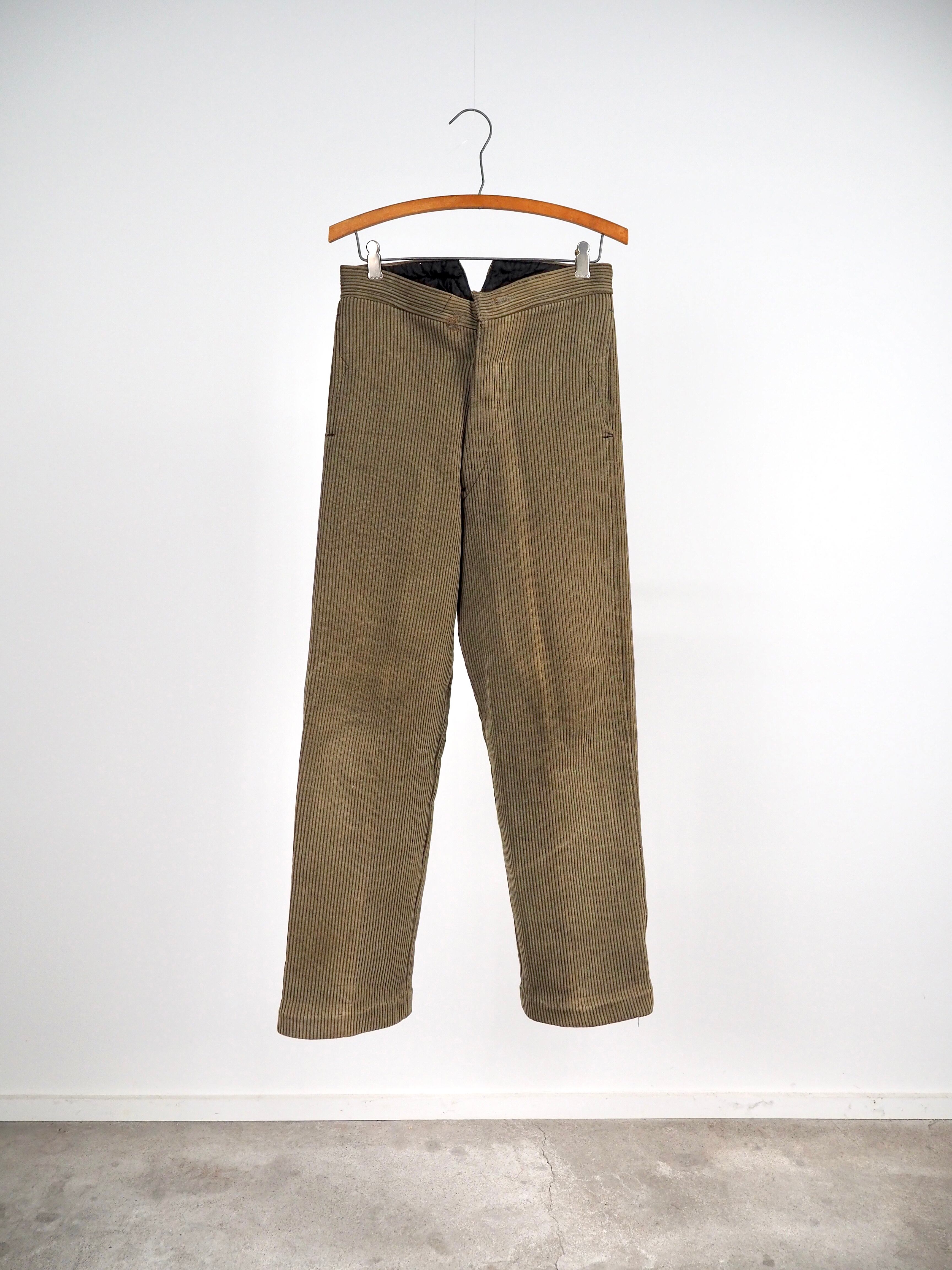 1930’s〜 French pique buckle back work pants