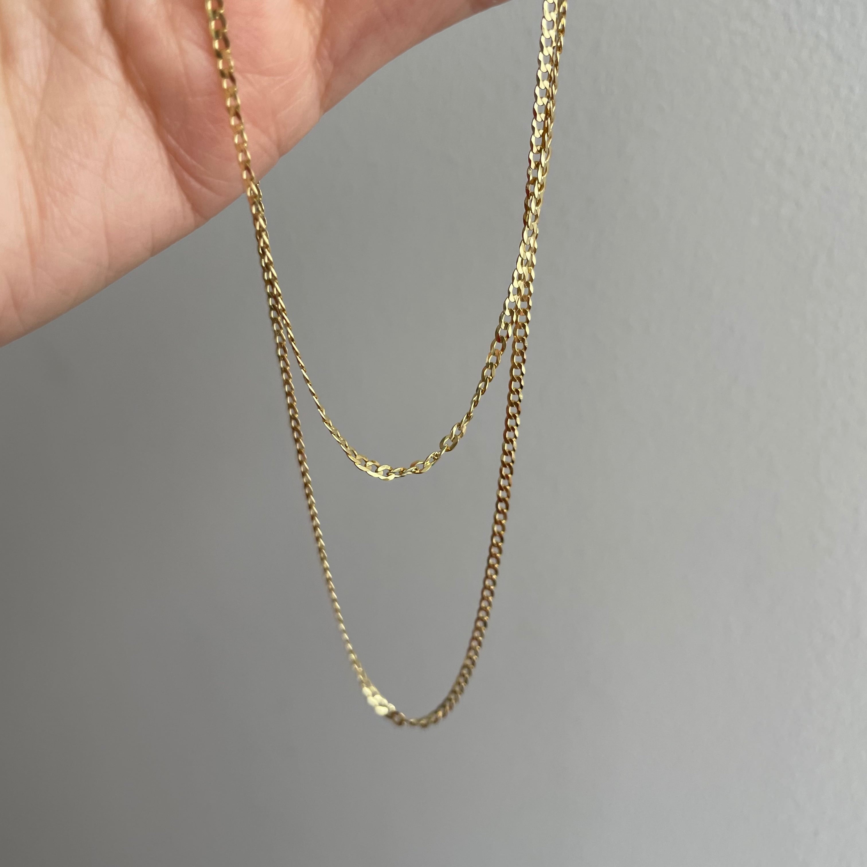 14K-3-65】22inch 14K real gold chain | Mr.Saturday