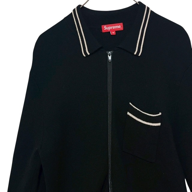 supreme シュプリーム ニットポロ M フルジップ 無地 | 古着屋SAKASHITA
