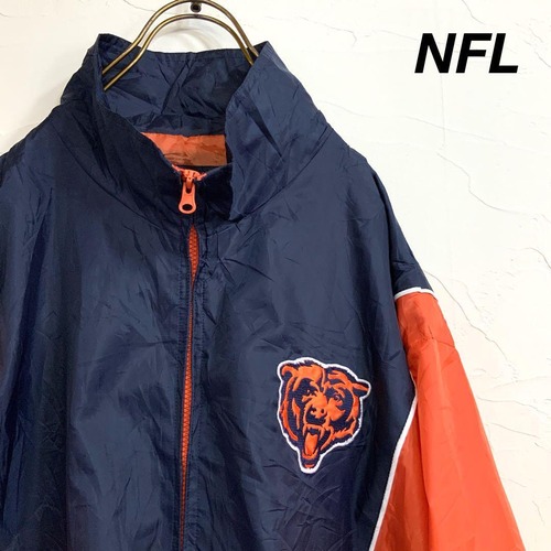 USA規格 NFL シカゴベアーズ コーチジャケット ナイロンジャケット